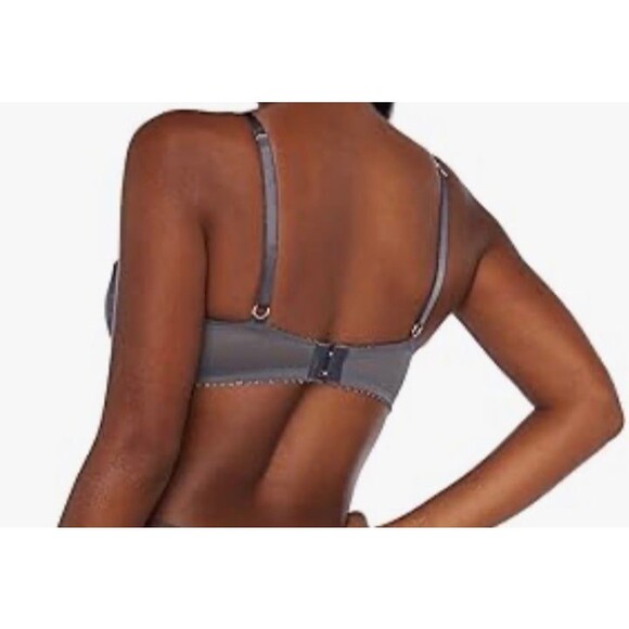 Savage X fenty bra size 38B living in the clouds iridescent caged demi bra nwot - Picture 5 of 10